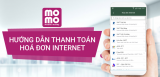 Hướng dẫn cách thức thanh toán hóa đơn Internet bằng ví MoMo